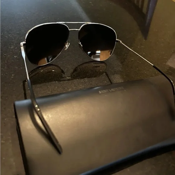 Saint Laurent Gold Aviators